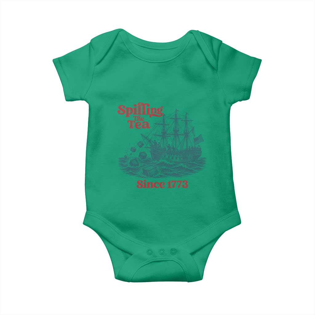 Spilling The Tea Since 1773 Baby Onesie American History Gift