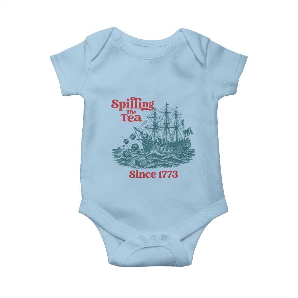 Spilling The Tea Since 1773 Baby Onesie American History Gift