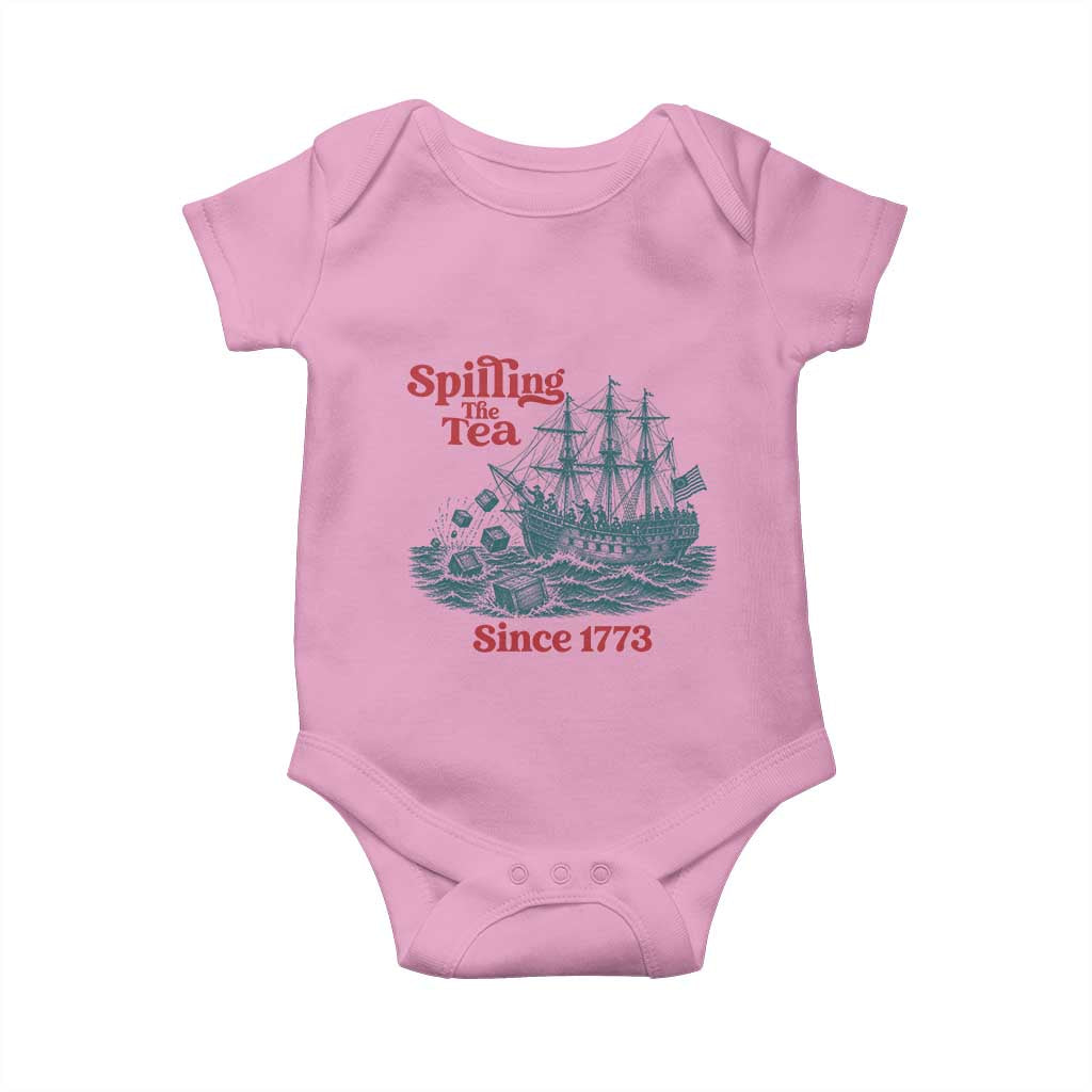 Spilling The Tea Since 1773 Baby Onesie American History Gift