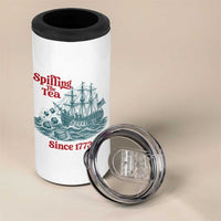 Spilling The Tea Since 1773 4 in 1 Can Cooler Tumbler American History Gift