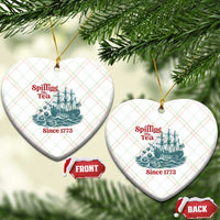 Spilling The Tea Since 1773 Ceramic Ornament American History Gift