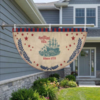 Spilling The Tea Since 1773 Patriotic Fan Flag American History Gift