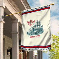 Spilling The Tea Since 1773 Patriotic Garden Flag American History Gift
