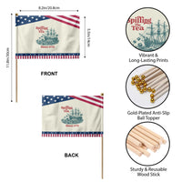 Spilling The Tea Since 1773 Patriotic Handheld Flag American History Gift