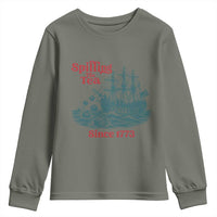 Spilling The Tea Since 1773 Youth Sweatshirt American History Gift