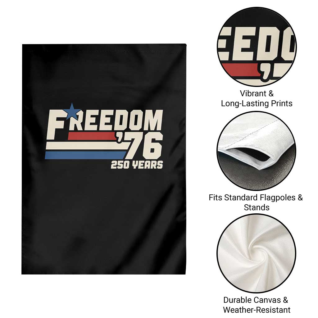 America Retro 250 Years Freedom USA 1776 2026 Garden Flag