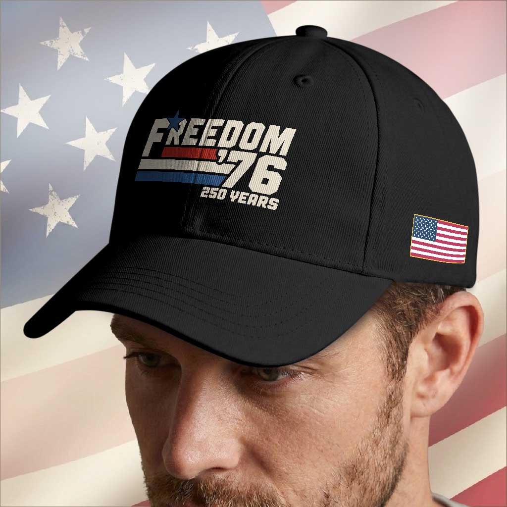 America Retro 250 Years Freedom USA 1776 2026 Baseball Cap
