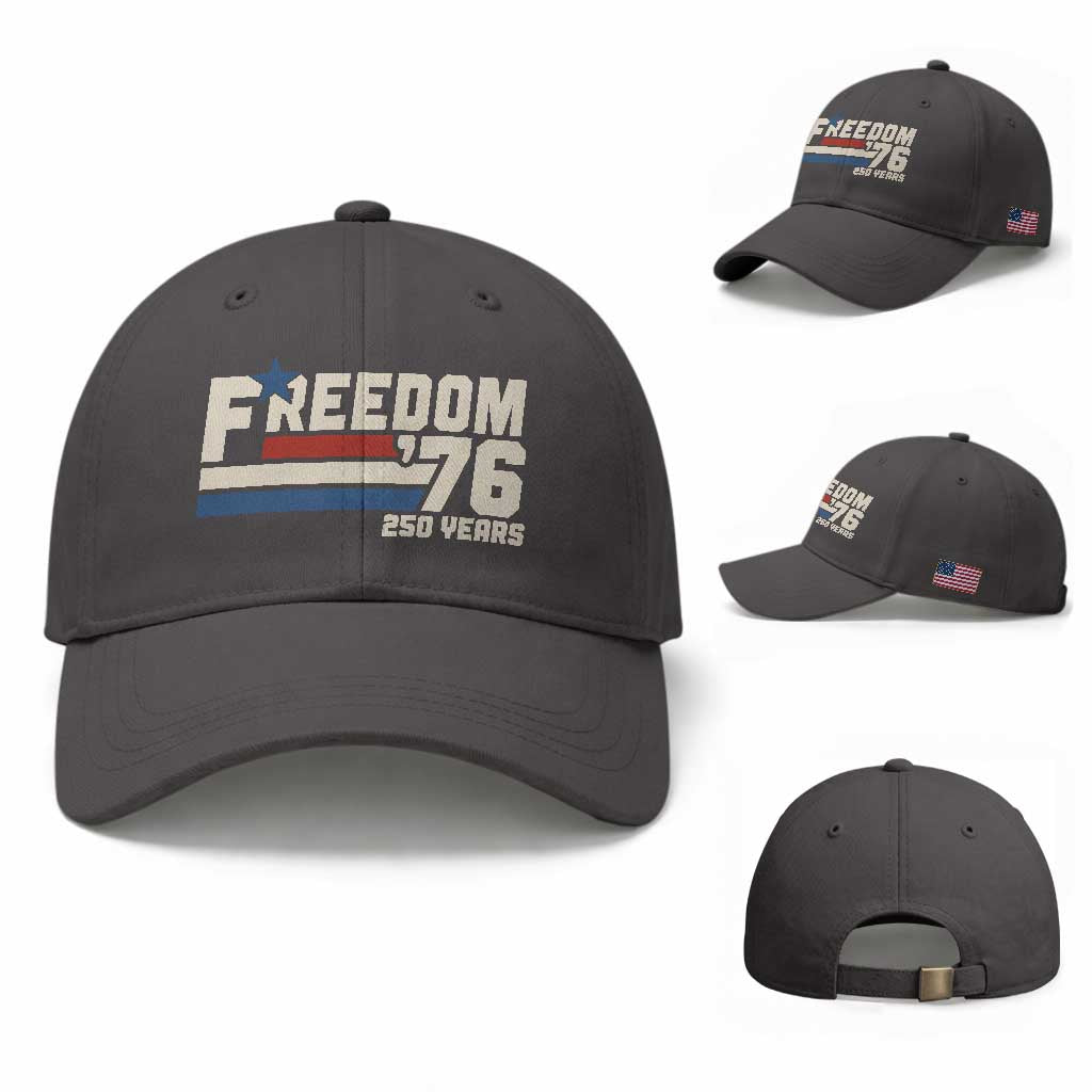America Retro 250 Years Freedom USA 1776 2026 Baseball Cap