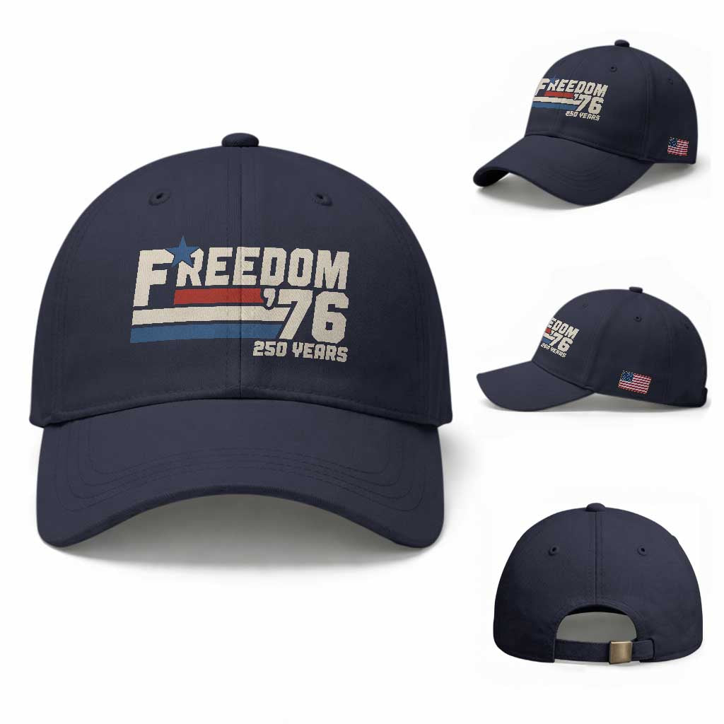 America Retro 250 Years Freedom USA 1776 2026 Baseball Cap