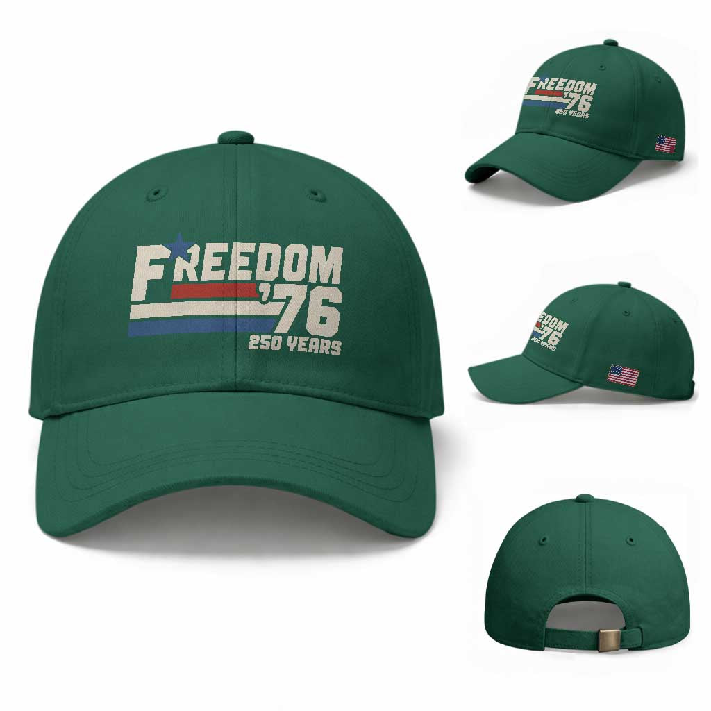 America Retro 250 Years Freedom USA 1776 2026 Baseball Cap