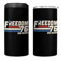 America Retro 250 Years Freedom USA 1776 2026 4 in 1 Can Cooler Tumbler