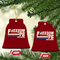 America Retro 250 Years Freedom USA 1776 2026 Ceramic Ornament