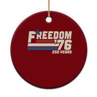 America Retro 250 Years Freedom USA 1776 2026 Ceramic Ornament