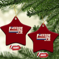 America Retro 250 Years Freedom USA 1776 2026 Ceramic Ornament