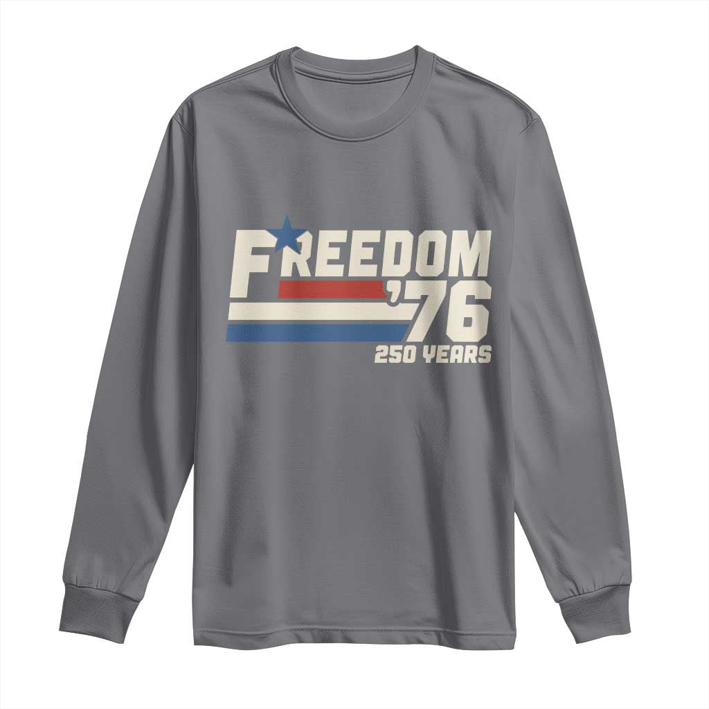 America Retro 250 Years Freedom USA 1776 2026 Long Sleeve Shirt