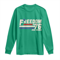 America Retro 250 Years Freedom USA 1776 2026 Long Sleeve Shirt