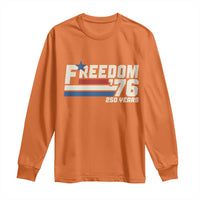 America Retro 250 Years Freedom USA 1776 2026 Long Sleeve Shirt