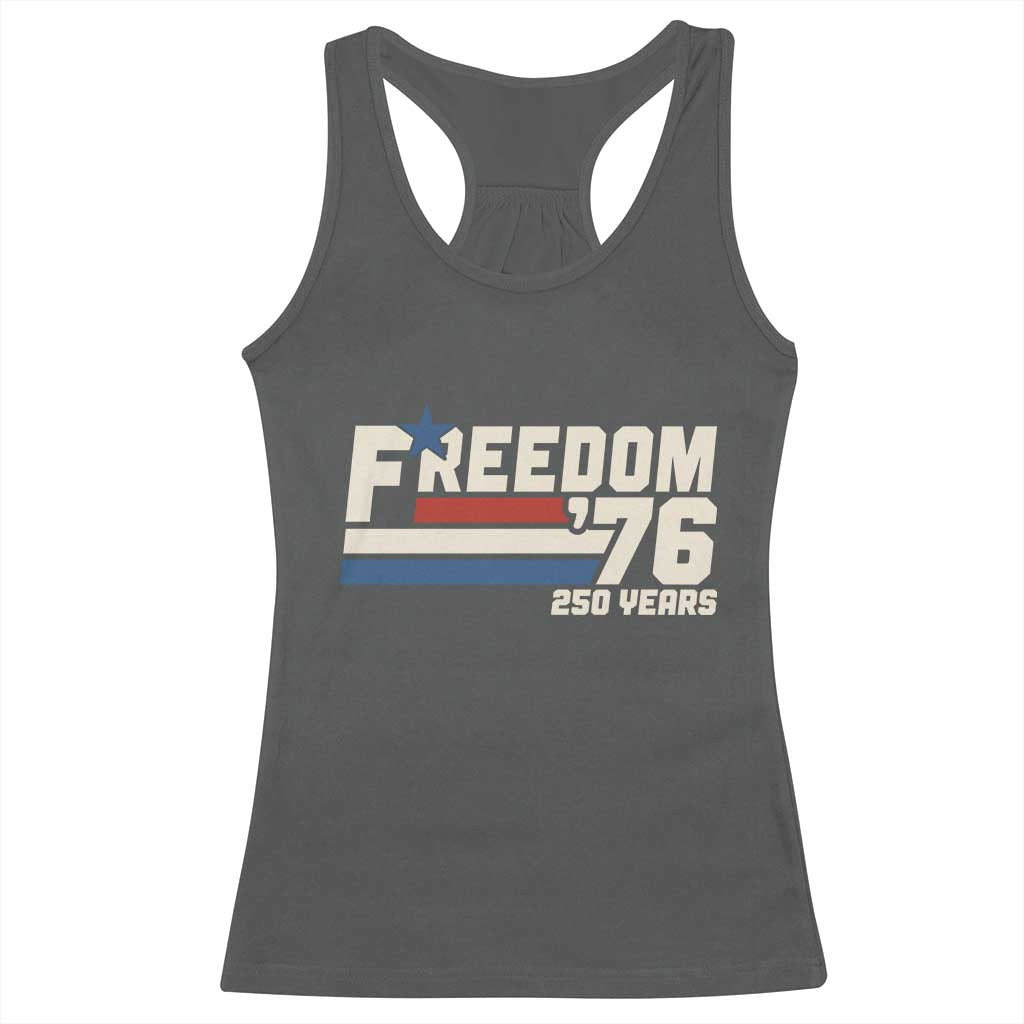 America Retro 250 Years Freedom USA 1776 2026 Racerback Tank Top