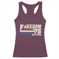 America Retro 250 Years Freedom USA 1776 2026 Racerback Tank Top