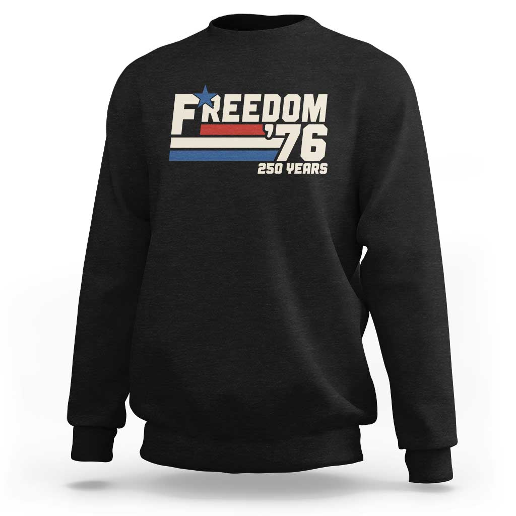America Retro 250 Years Freedom USA 1776 2026 Sweatshirt