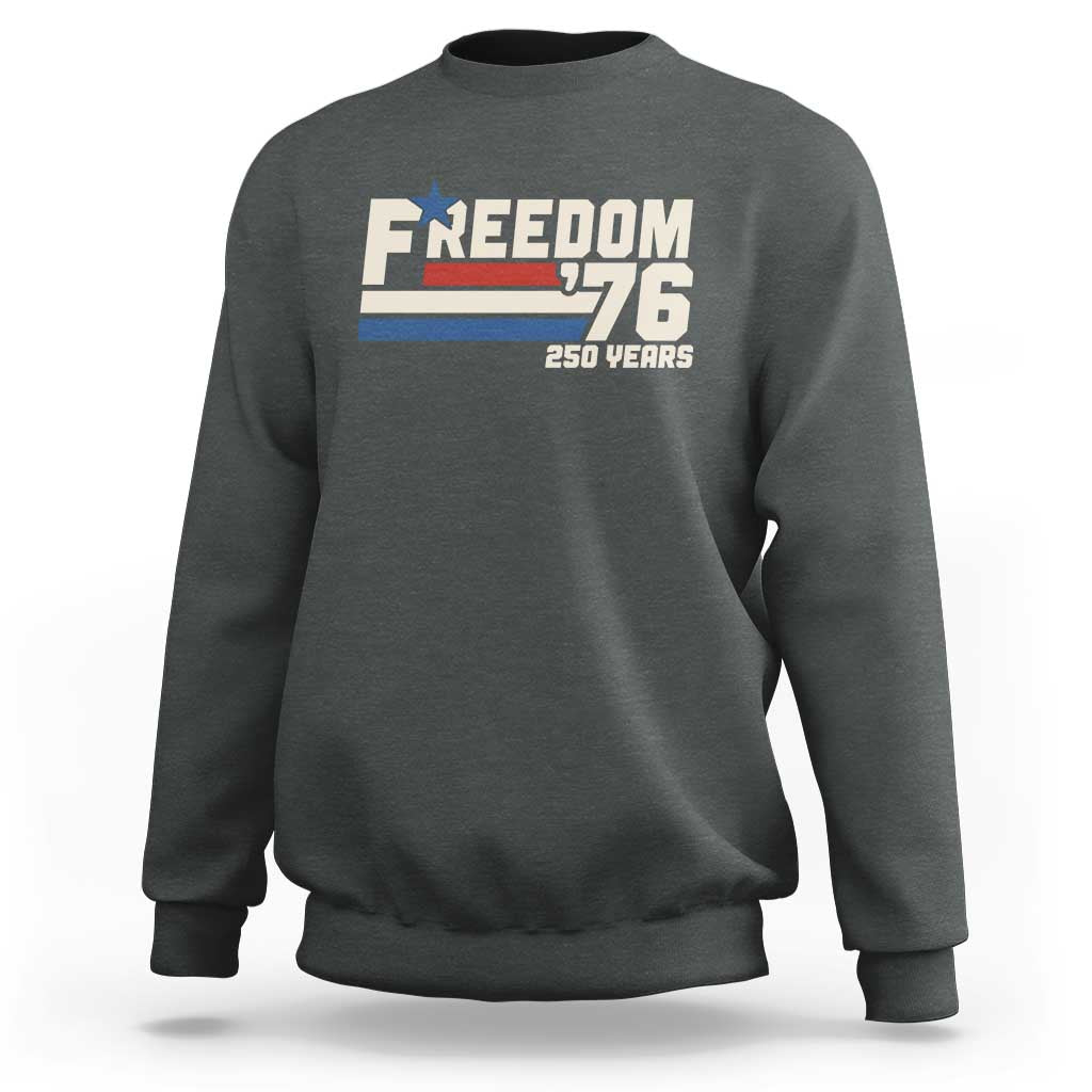 America Retro 250 Years Freedom USA 1776 2026 Sweatshirt