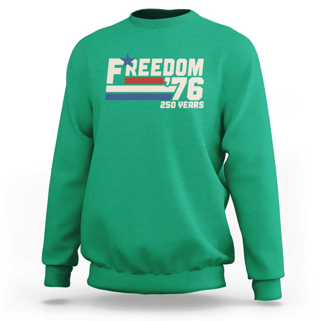 America Retro 250 Years Freedom USA 1776 2026 Sweatshirt