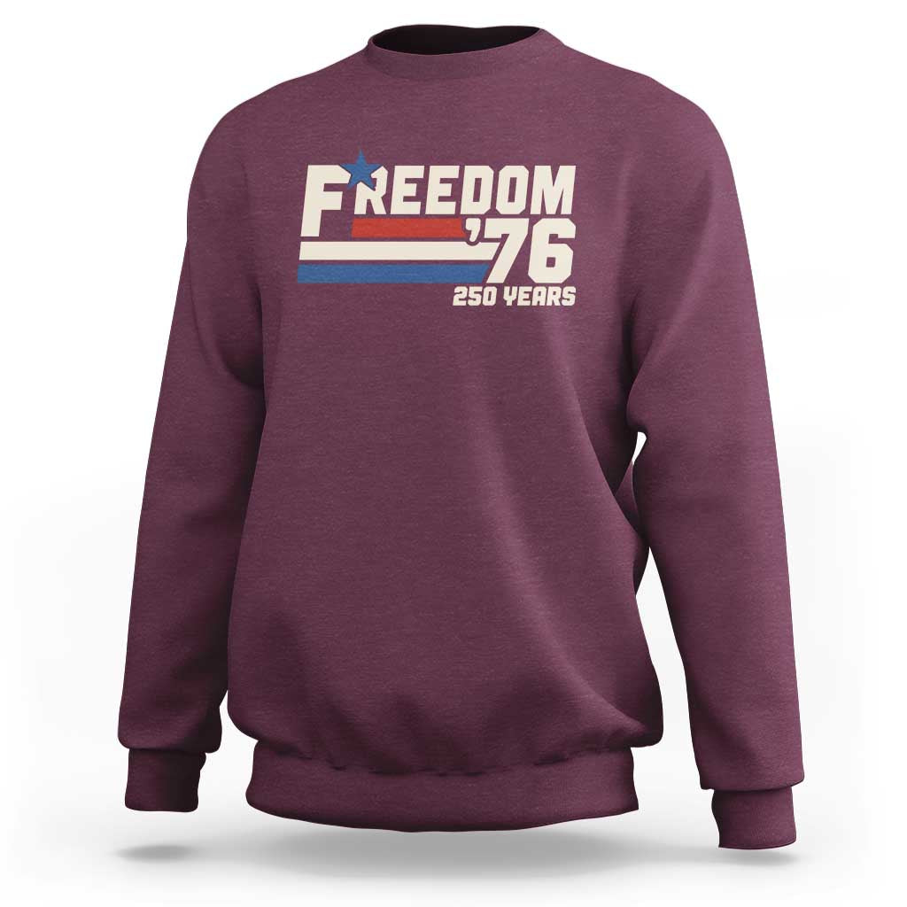 America Retro 250 Years Freedom USA 1776 2026 Sweatshirt