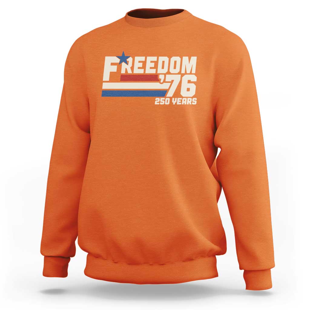 America Retro 250 Years Freedom USA 1776 2026 Sweatshirt