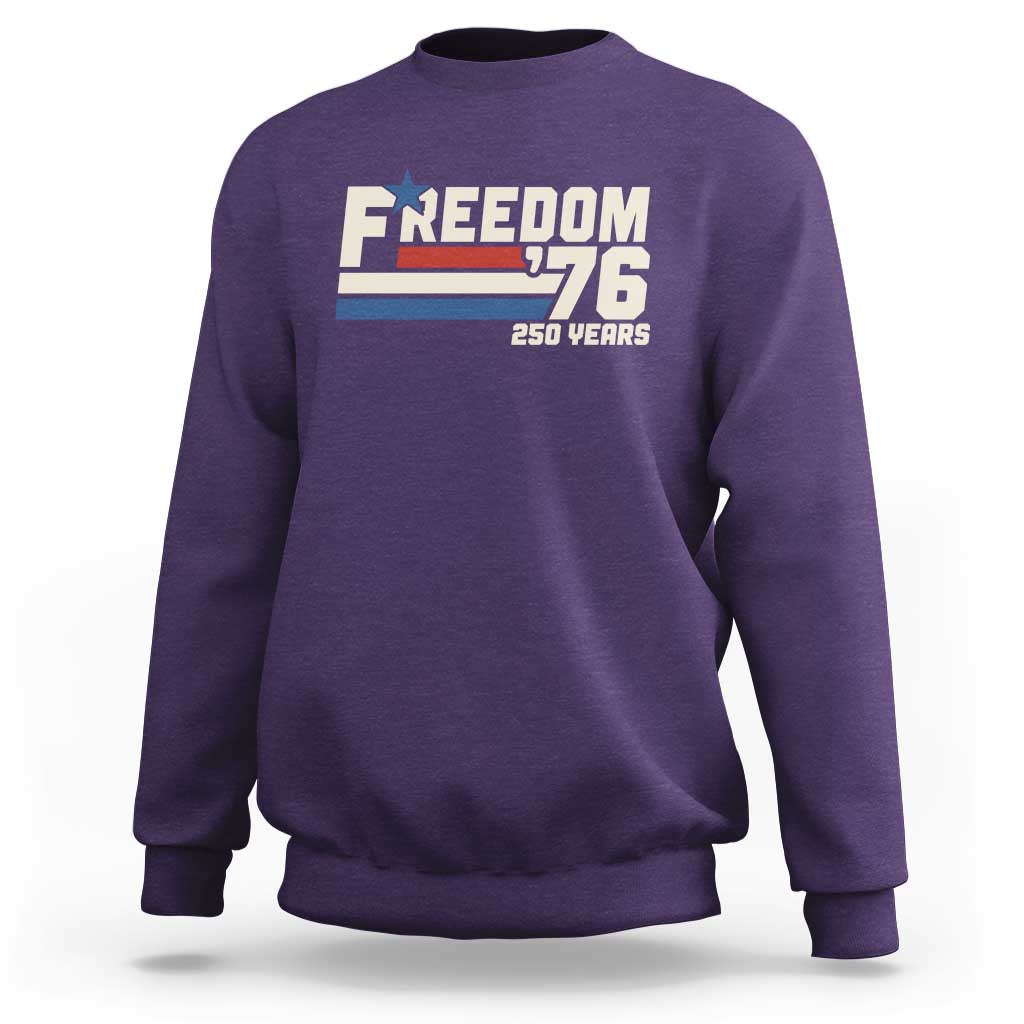 America Retro 250 Years Freedom USA 1776 2026 Sweatshirt