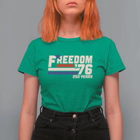 America Retro 250 Years Freedom USA 1776 2026 T Shirt For Women
