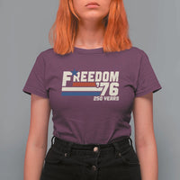 America Retro 250 Years Freedom USA 1776 2026 T Shirt For Women