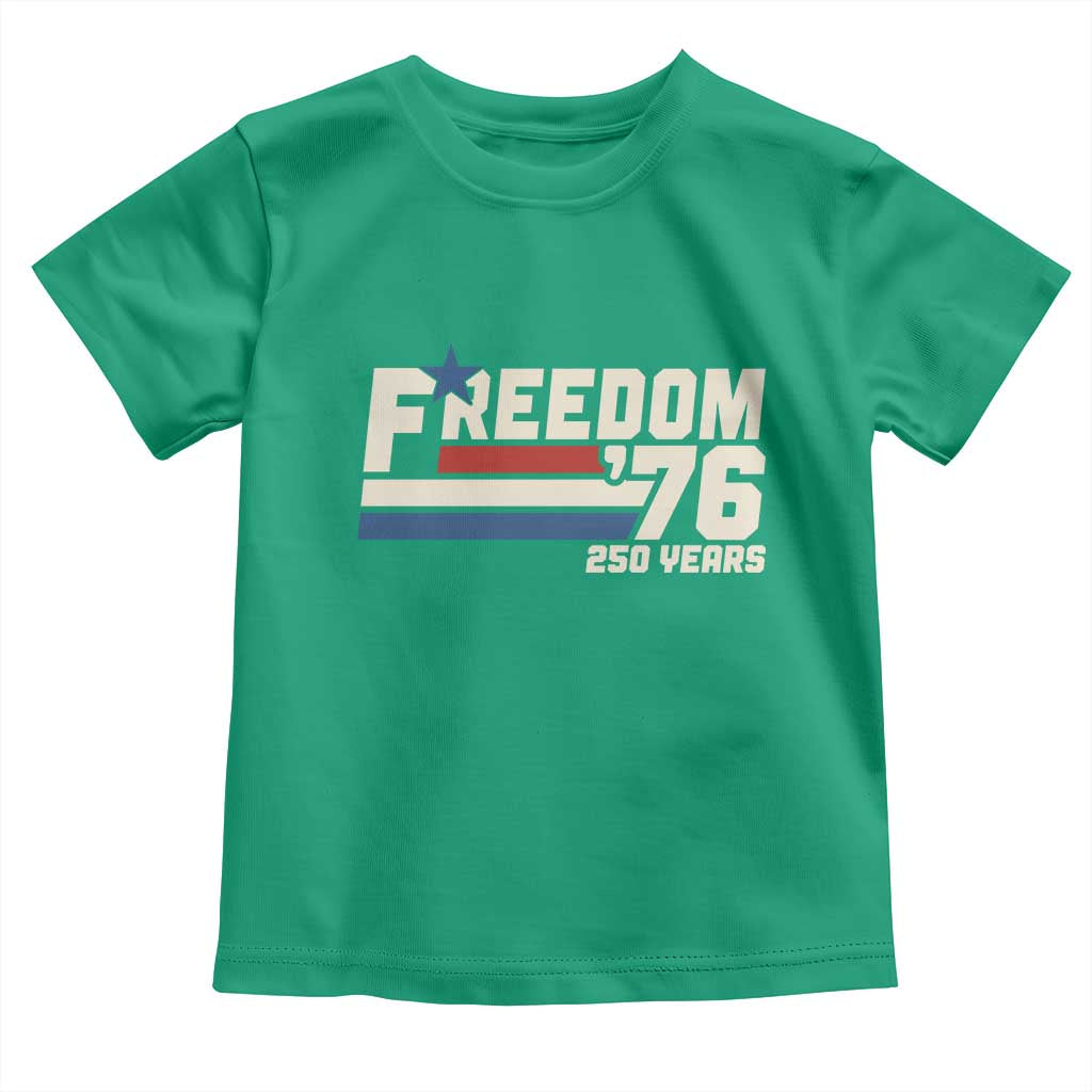 America Retro 250 Years Freedom USA 1776 2026 Toddler T Shirt