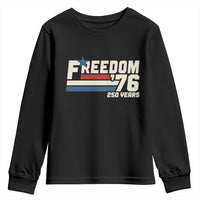 America Retro 250 Years Freedom USA 1776 2026 Youth Sweatshirt