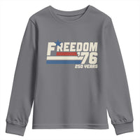 America Retro 250 Years Freedom USA 1776 2026 Youth Sweatshirt