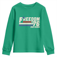 America Retro 250 Years Freedom USA 1776 2026 Youth Sweatshirt