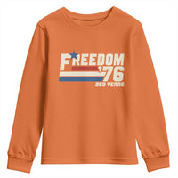 America Retro 250 Years Freedom USA 1776 2026 Youth Sweatshirt