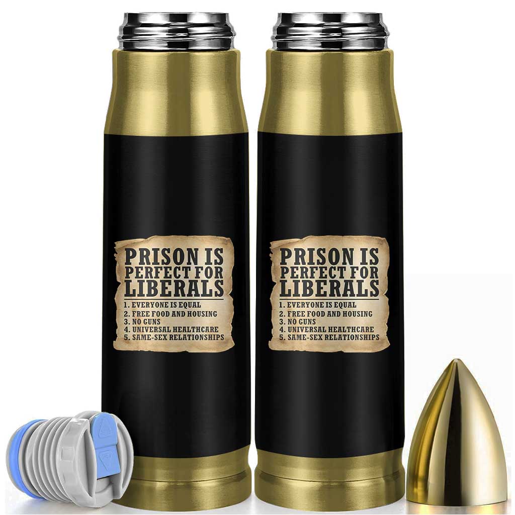 Vintage Prison Is Perfect For Liberals Bullet Tumbler Funny Political Graphic