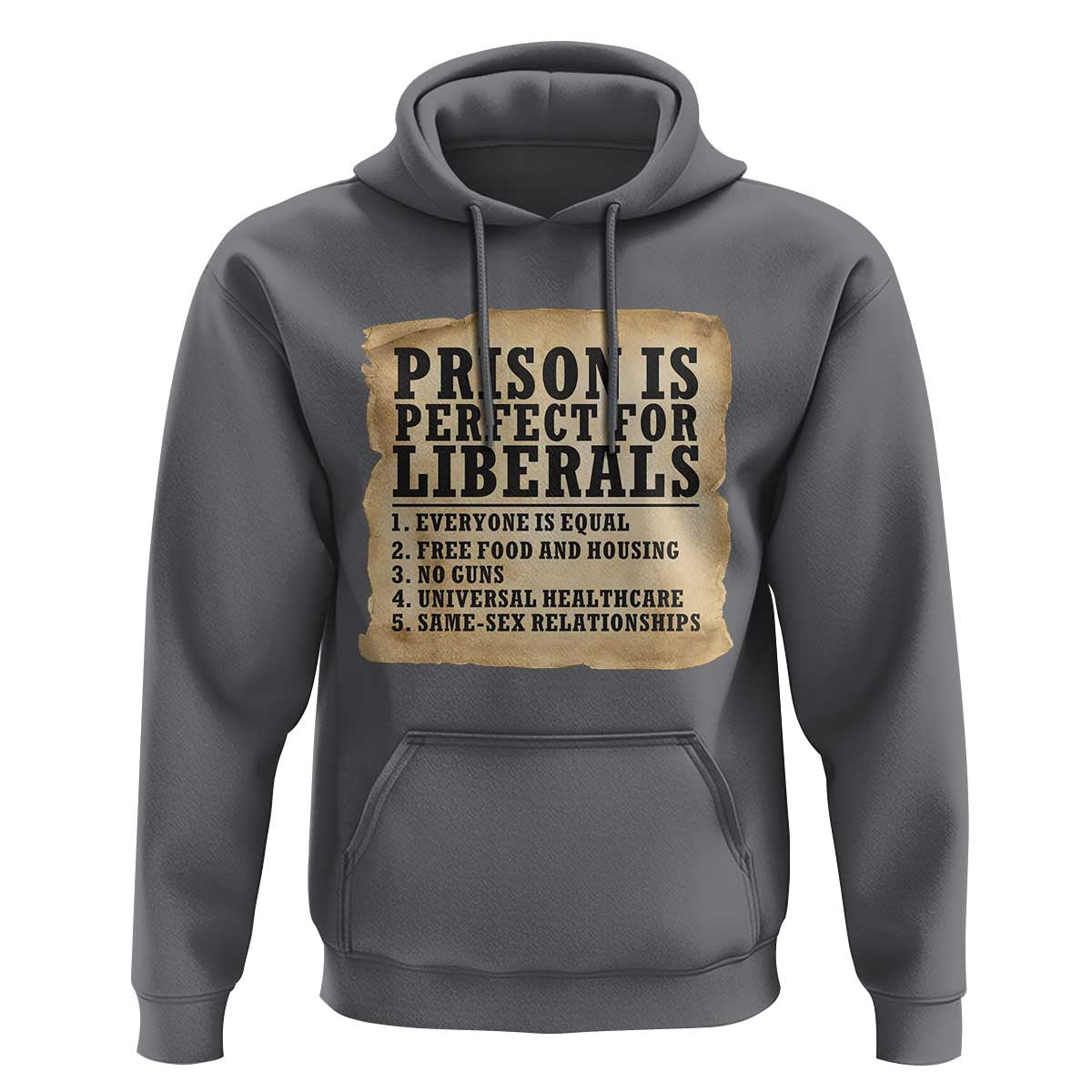 Vintage Prison Is Perfect For Liberals Hoodie Funny Political Graphic