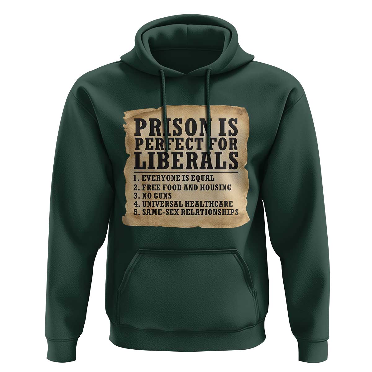 Vintage Prison Is Perfect For Liberals Hoodie Funny Political Graphic