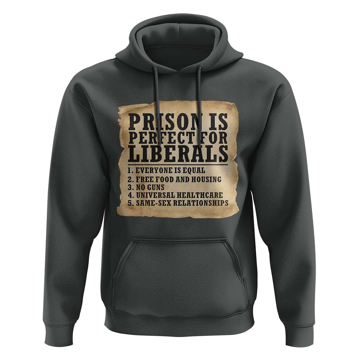 Vintage Prison Is Perfect For Liberals Hoodie Funny Political Graphic