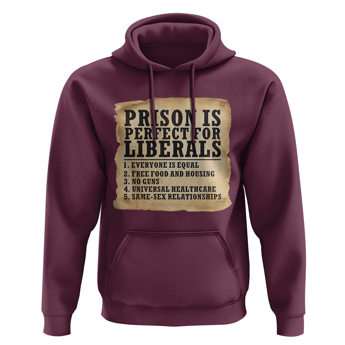 Vintage Prison Is Perfect For Liberals Hoodie Funny Political Graphic