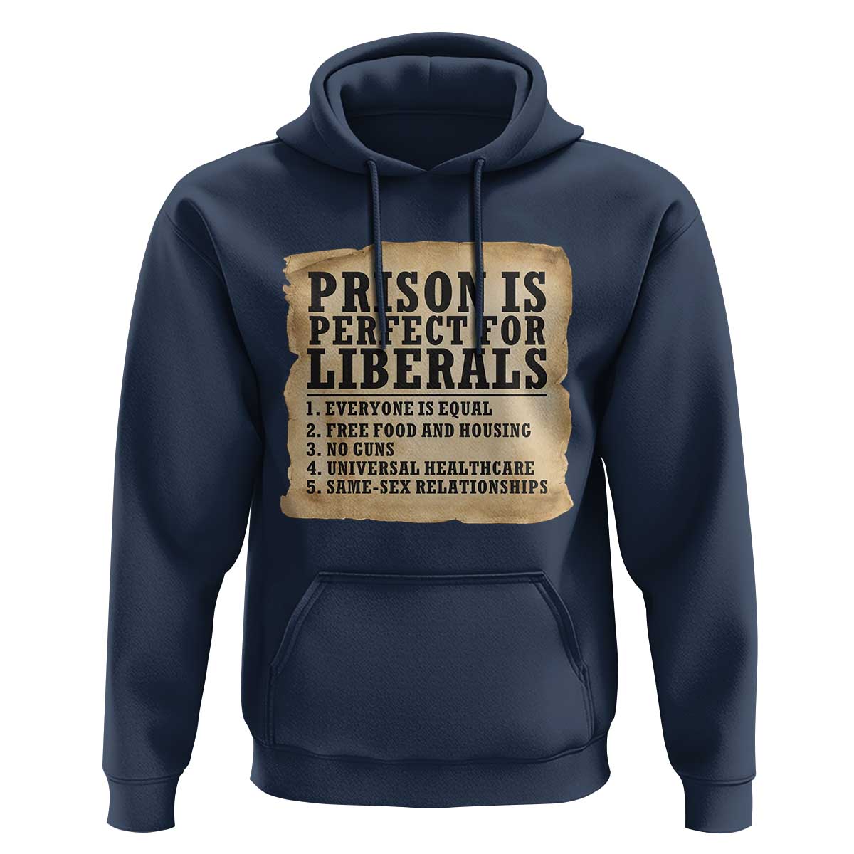 Vintage Prison Is Perfect For Liberals Hoodie Funny Political Graphic