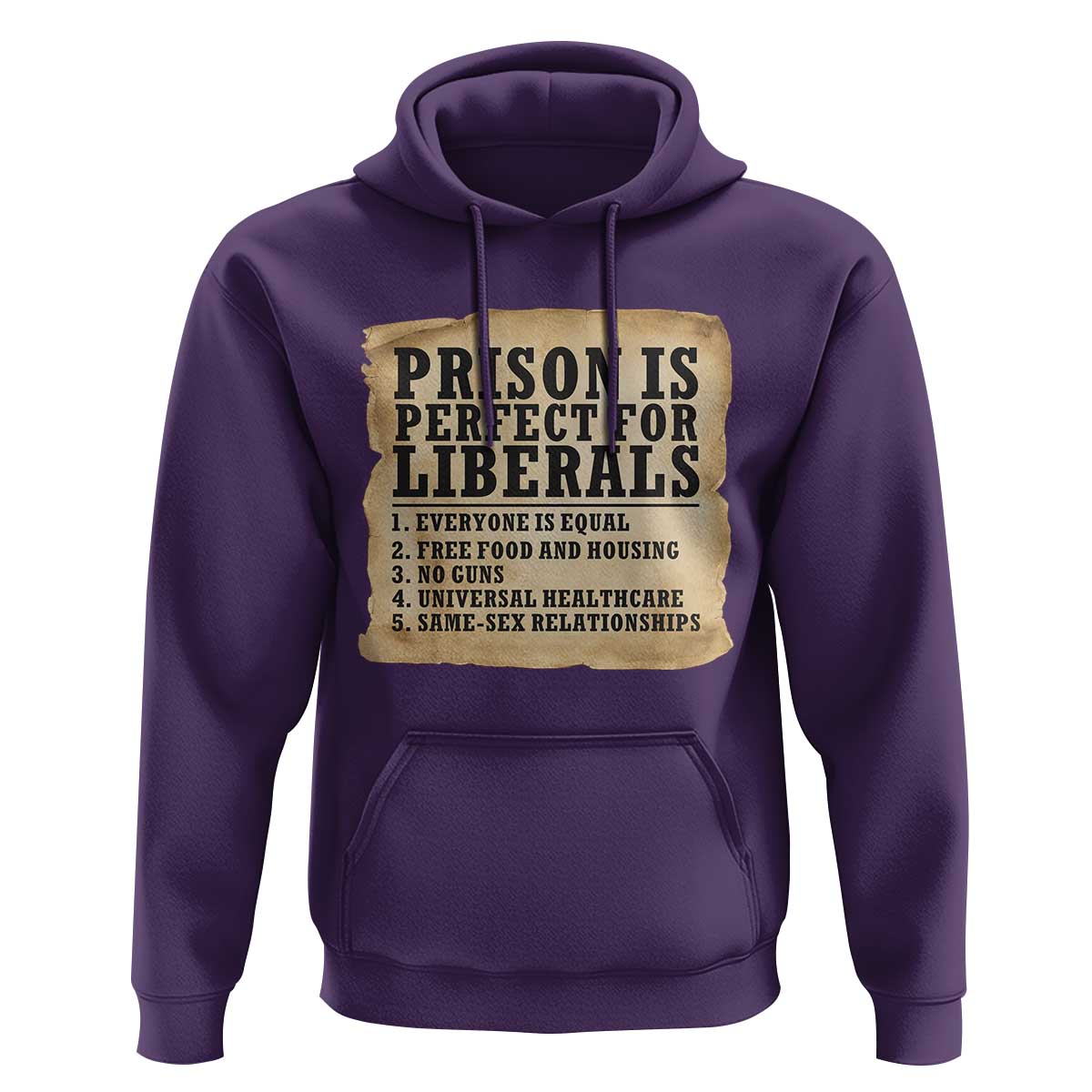 Vintage Prison Is Perfect For Liberals Hoodie Funny Political Graphic