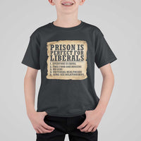 Vintage Prison Is Perfect For Liberals T Shirt For Kid Funny Political Graphic