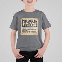 Vintage Prison Is Perfect For Liberals T Shirt For Kid Funny Political Graphic