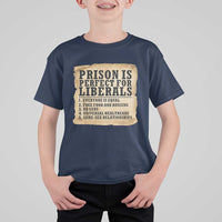 Vintage Prison Is Perfect For Liberals T Shirt For Kid Funny Political Graphic