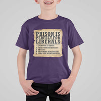 Vintage Prison Is Perfect For Liberals T Shirt For Kid Funny Political Graphic