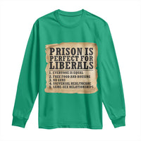 Vintage Prison Is Perfect For Liberals Long Sleeve Shirt Funny Political Graphic
