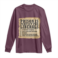 Vintage Prison Is Perfect For Liberals Long Sleeve Shirt Funny Political Graphic