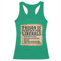 Vintage Prison Is Perfect For Liberals Racerback Tank Top Funny Political Graphic